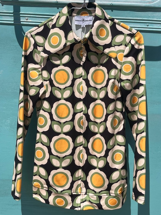Madcap England Jackets & Blazers - Juliet MADCAP Retro 70s Dagger Collar Zip Shirt G